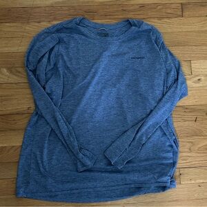 Patagonia Blue Capilene Cool Daily Long Sleeve